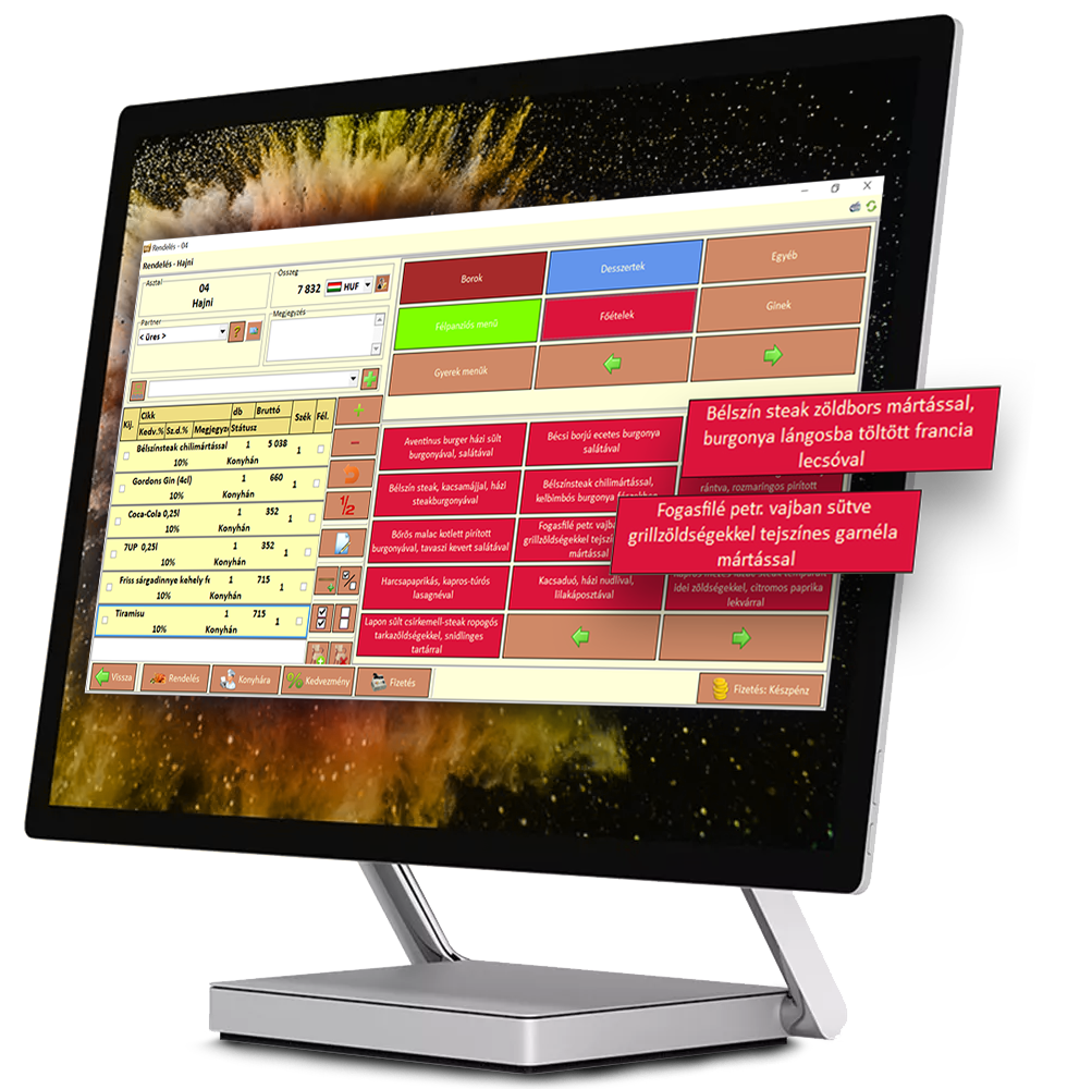 Éttermi ügyviteli rendszer